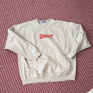 LONELY GHOST Cream Connect Crewneck